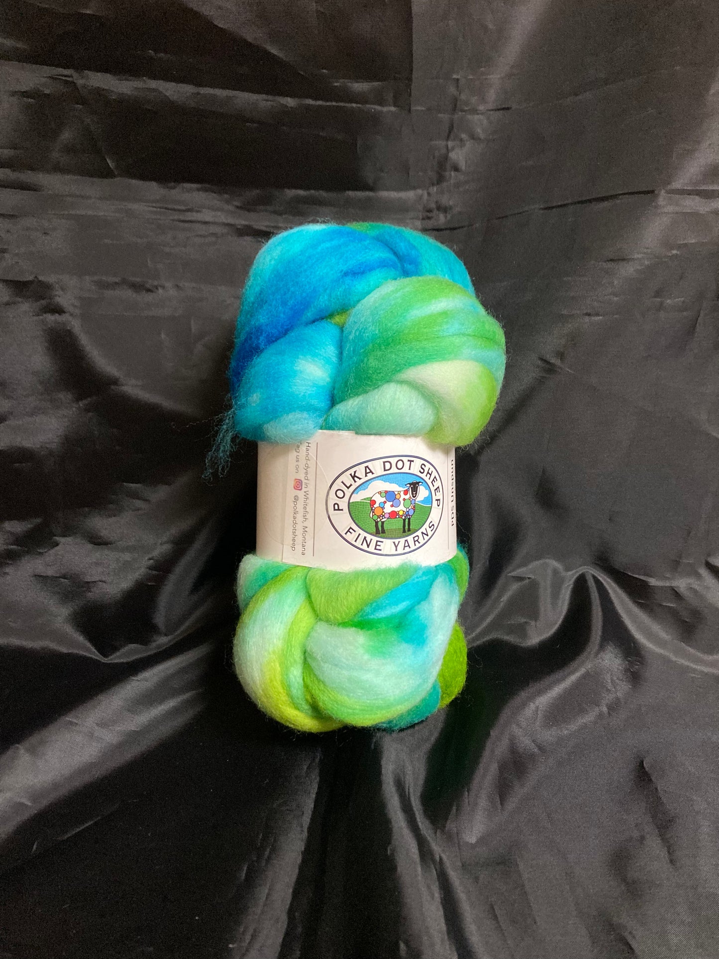 Polka Dot Sheep Unspun Roving