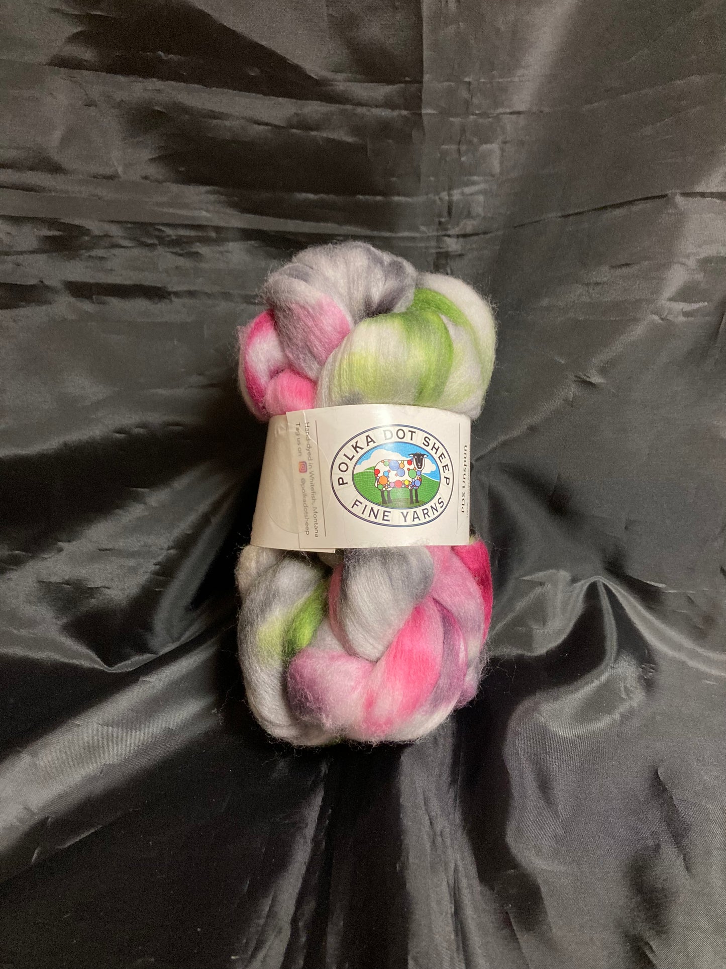 Polka Dot Sheep Unspun Roving