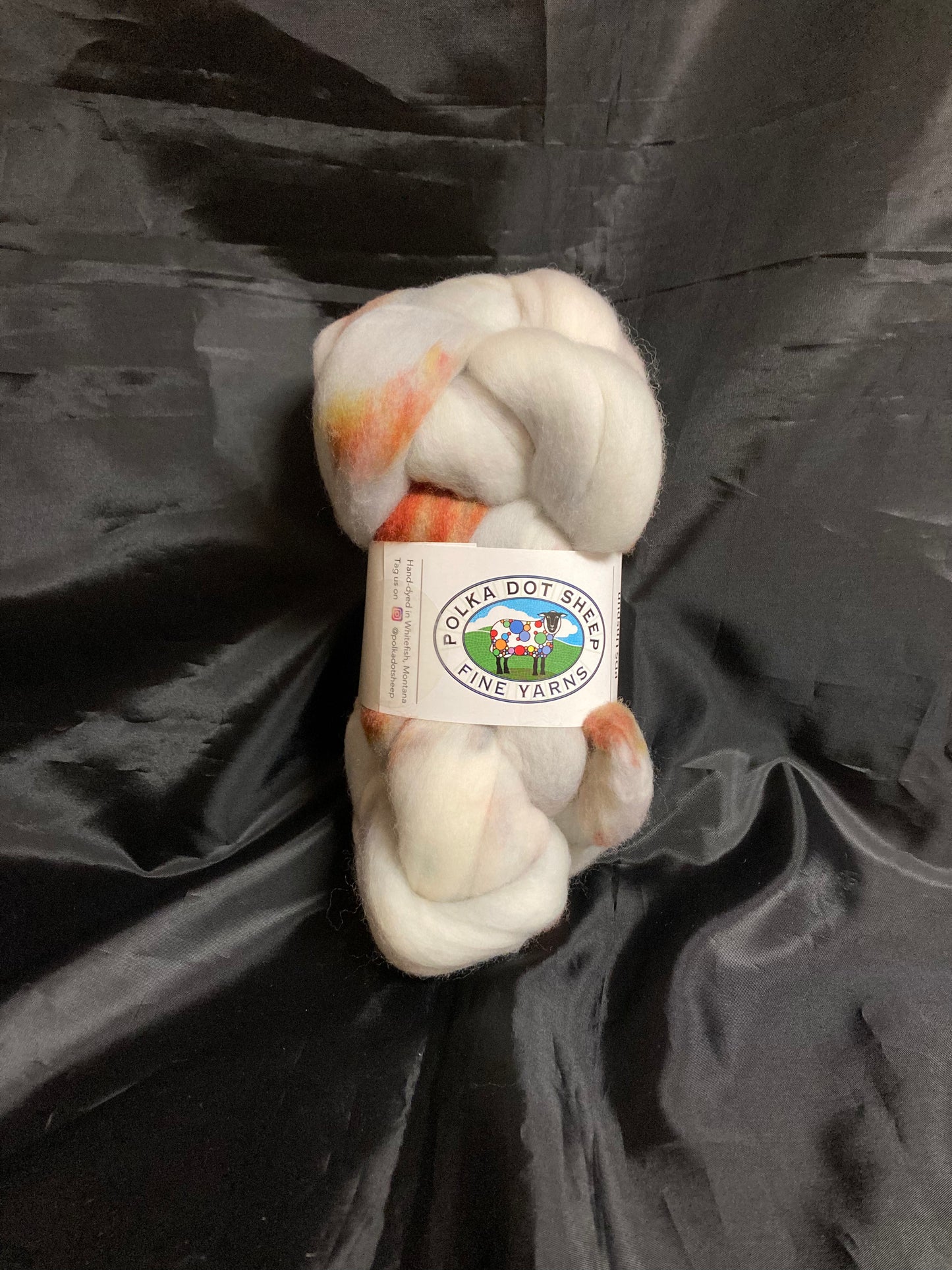 Polka Dot Sheep Unspun Roving