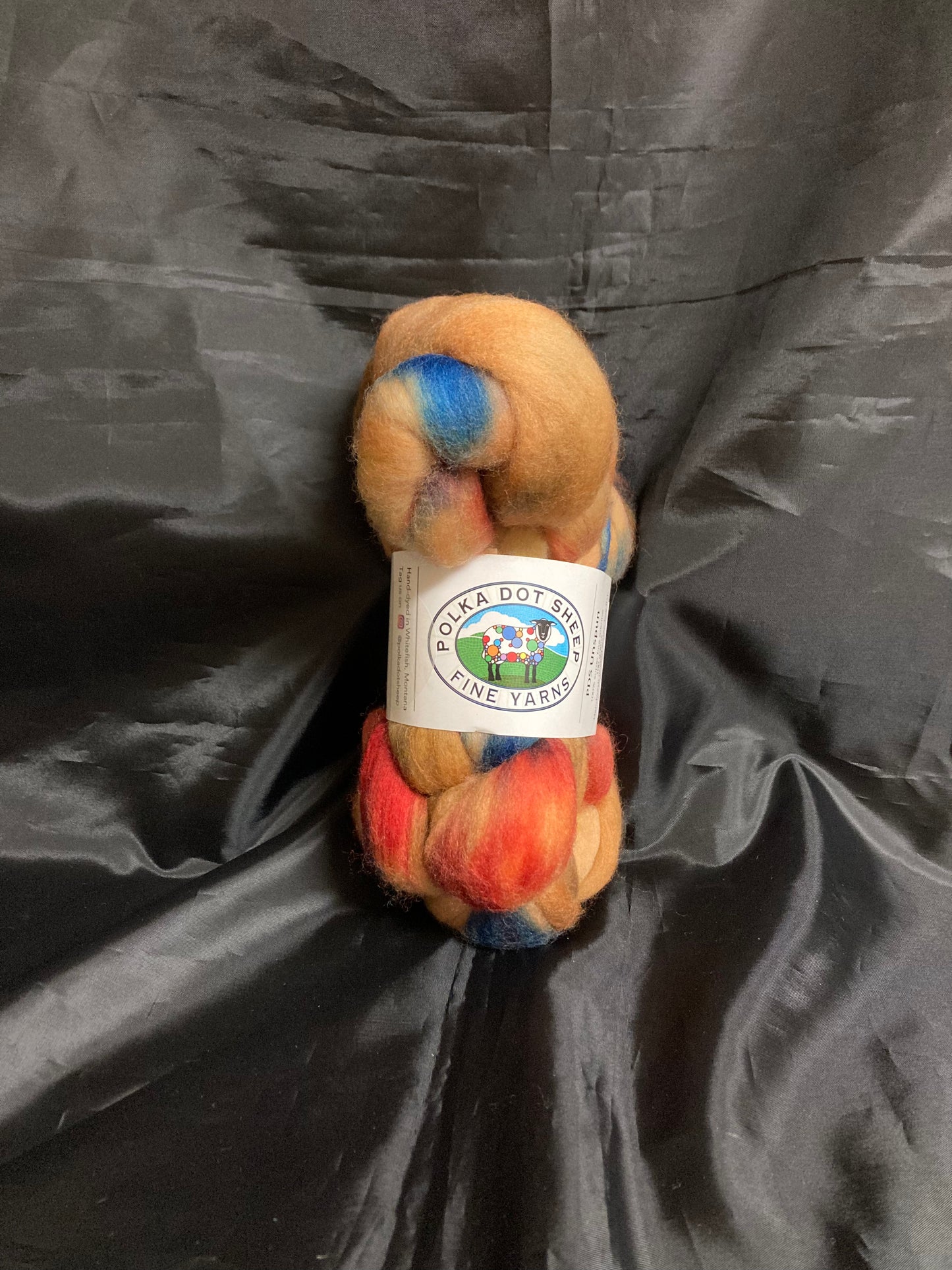 Polka Dot Sheep Unspun Roving