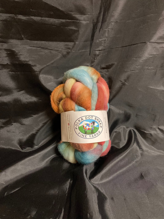 Polka Dot Sheep Unspun Roving